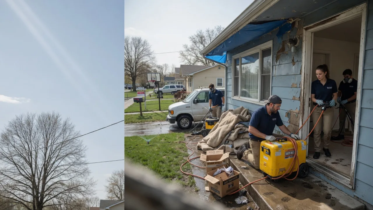 Basement Flood Cleanup in Sidney, IL near me